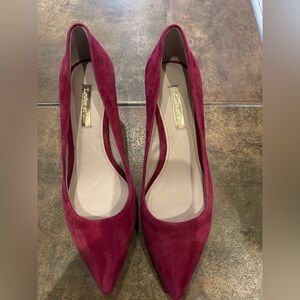 Louise et Cie Elegant Burgundy Suede Heels